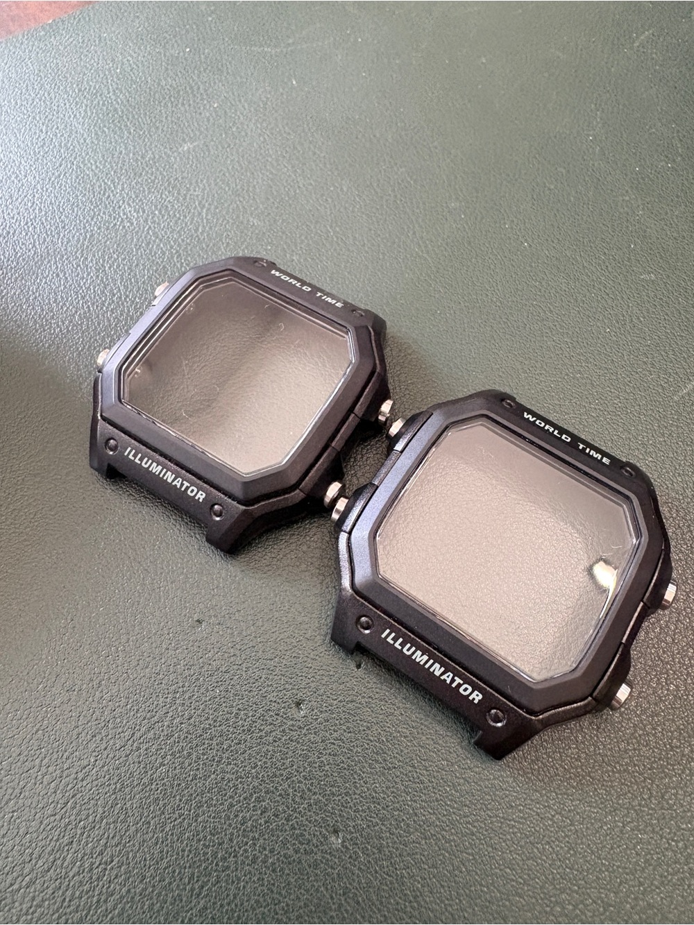 Casio Black Royale AE1200 Illuminator Replacement Resin Watch Case - Pair